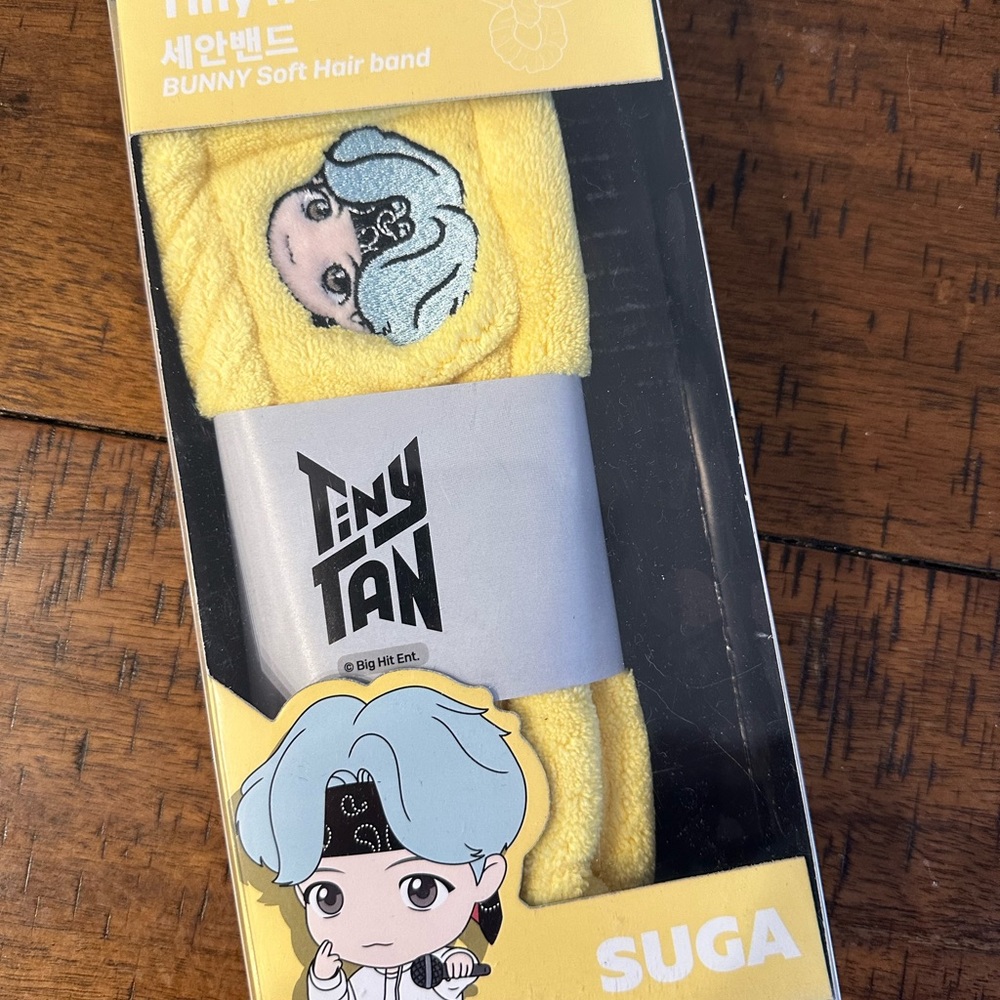 TinyTan BTS New Unopened Suga Bunny Soft Hair Band